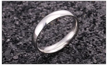 Europæiske og Amerikanske enkel titanium stål ring par ring i rustfrit stål ring