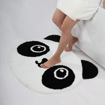 Tegnefilm Panda Dør Måtten, Kreative Søde Totoro Dørmåtte Tæppe til Soveværelse, Badeværelse, vandoptagelse, Non-Slip Børnene Spille Mat Tæpper