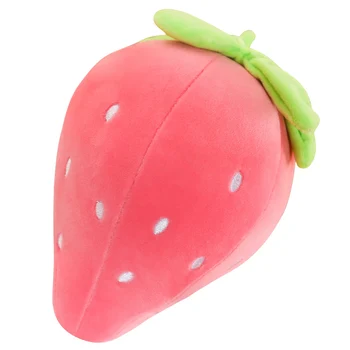 Soft toy jordbær figur husstand pude simulering bløde tegnefilm frugt doll doll pige gave En udstoppet dukke jordbær