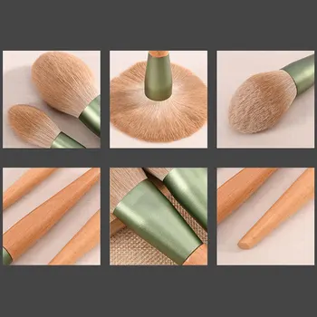 10STK Kvinder Makeup Pensler Kits Pige Eye Kosmetiske Blanding Ansigt Pulver Concealers Pensler Med Opbevarings Taske Til Makeup Sæt Kits