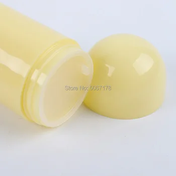 10g 20g Bærbare Plast Tom Makeup Jar Pot Genopfyldning Prøve Flasker Rejse Face Creme Lotion Kosmetiske Container Gul