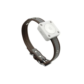 Pet Krave Tilfælde holder til Apple AirTag GPS Finder Dog Kat Sløjfe Halskæde Beslag Anti-Tabte enheder til brug for Airtags Smart Tilbehør