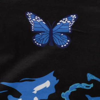 Butterfly Top Kvinder Toppe Sommerfugl Print Ærmeløs Corset Top Spændt Pullover Vest Tank Afgrøde Kvinder Tøj Топы Женские