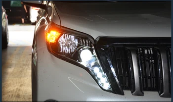 Bil LED Lampe Foran Lygten For Toyota Land Cruiser Prado FJ150 2016 2017 Tilbehør