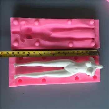 Dukke menneskelige krop Silikone Formen Gudinde Form Voks Skimmel Duftende Stearinlys Gør Keramik ler ultralet ler skimmel