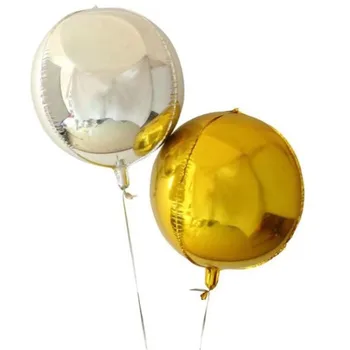2/5pcs Rose Guld Sølv 4D Folie Balloner 10/18 Tommer Alu-Folie Ballon Bryllup Indretning Fødselsdag Part Dekorationer Helium Globos