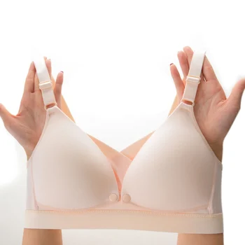 2020 Kvinder Barsel Sygepleje Bh ' Er Gravid Undertøj Amning Hot Ingen Fælge Foran Lukning Amning Bras Brystholder
