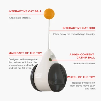Kat Bolden Toy Automatisk med Hjul Ikke Skal oplades Interaktive Lrregular Roterende Tilstand Smart Kat Bolden Teaser Toy Kæledyr Levering