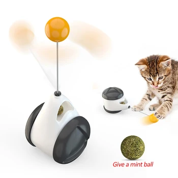 Kat Bolden Toy Automatisk med Hjul Ikke Skal oplades Interaktive Lrregular Roterende Tilstand Smart Kat Bolden Teaser Toy Kæledyr Levering