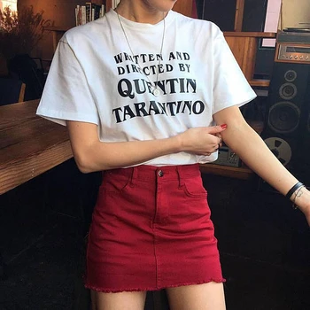 Tarantino Film Fan Af Quentin Tarantino, Skrevet Og Instrueret Horror Film Shirts Sjovt Citat Shirts Kvinder Gaver - J923