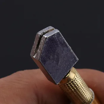 10pc Roller Diamant Glas Cutter Glas Skæring Af Stål Kniv Non-slip Metal Håndtag for håndværktøj Skære Nem At Bære