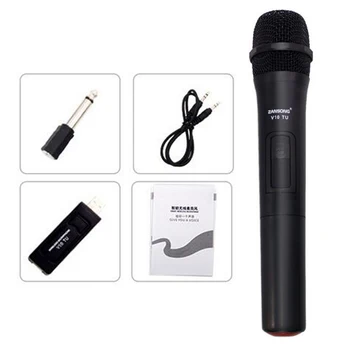 VHF USB-3,5 mm 6,35 mm Trådløse Mikrofon Håndholdte Mikrofon med USB-Modtager til Karaoke KTV Tale Højttaler