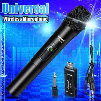 VHF USB-3,5 mm 6,35 mm Trådløse Mikrofon Håndholdte Mikrofon med USB-Modtager til Karaoke KTV Tale Højttaler