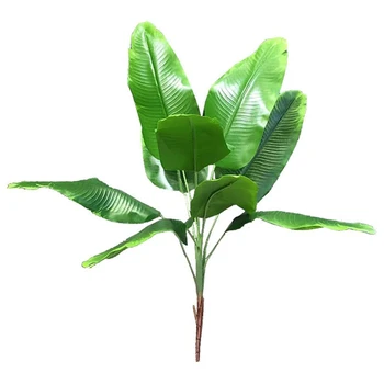 Kunstige Planter, Tropiske Blade, Banan Træ Faux Palm Leaf Af Plante Falske Blade Indendørs Udenfor Haven Bryllup Indretning