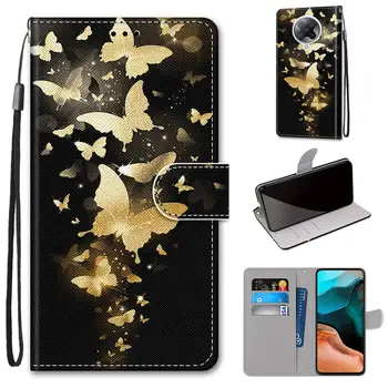 Flip Case Til Xiaomi K30 Pro Tilfælde Læder Pung Cover Til Xiomi Redmi K30 K 30 Pro Case Book Style Søde Dyr Blomst Kat Taske