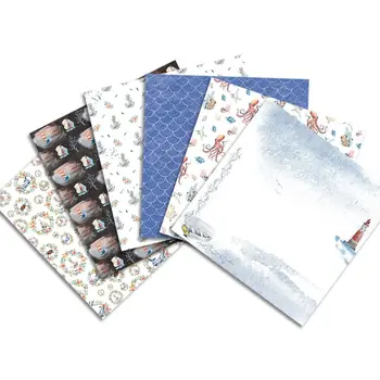 Ocean hemmelige stil Scrapbooking papir pakke med 24 ark håndlavet papir, håndværk håndværk Baggrund pad 0783
