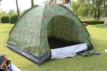 3-4 personer enkelt lag telt udendørs camping vandtæt UV-telte camo telte udendørs camping ultralet telt telte glamping