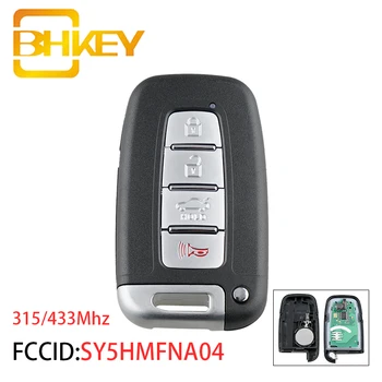 BHKEY SY5HMFNA04 4 Knapper Smart Fjernstyret Bil-Tasten for Hyundai Accent Getz Elantra Santa ID46/PCF7952 Chip 315/FSK 433mhz