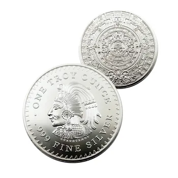 2021 Mexicanske Maya-1 ounce 999 Fint Sølv Mønt Maya og Aztec Kalender Profeti Kultur Xmas Gave Souvenir-Home Decor