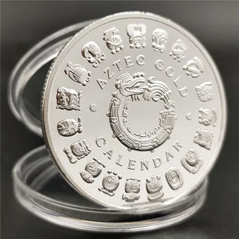 2021 Mexicanske Maya-1 ounce 999 Fint Sølv Mønt Maya og Aztec Kalender Profeti Kultur Xmas Gave Souvenir-Home Decor