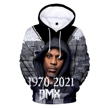 - Rapperen DMX Hættetrøjer Mand Træningsdragt 2021 Nye Mode Dreng Pige Børn Streetwear Sweatshirts DMX Tøj Hip Hop Varmt Hit Hop Toppe