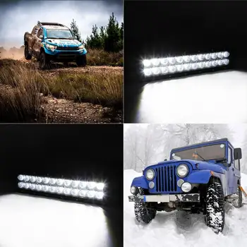 Holdbare LED-Lys, Fint Forarbejdet Til 4x4 Lastbil SUV 2 Rækken 6000K 12000LM/20000LM LED Tåge Arbejde Spot Oversvømmelse Lampe Sort