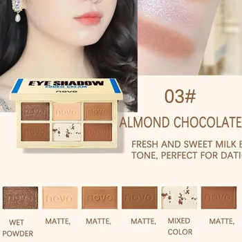 Nye Chokolade Eyeshadow Palette Vandtæt Sweatproof Farvestof Blomstrende Delikat Ingen Kosmetiske Pulver Girly N8Z4