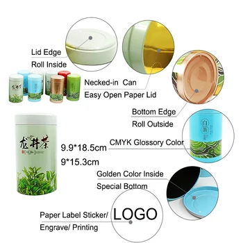 Xin Jia Yi Emballage Fødevaregodkendt Tin Kan For Emballering Og Vandtæt Runde Metal Dåse Mad Emballage Til Te Lille Gave