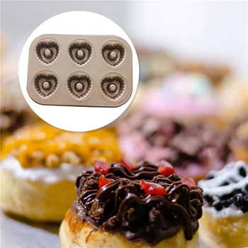 Mini Non-Stick bradepande Runde Skimmel DIY Cupcake Cookies Fondant Dekoration Bageforme Værktøjer Bagels Muffins, Donuts Kaffefaciliteter