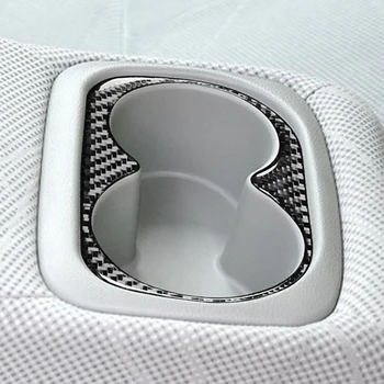 Bil bagsædet, kopholder Frame Trim Mærkat Erstatning for Honda Civic 8. Generation 06-11 Ægte Carbon Fiber