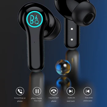ANC PRO LED-Display-Trådløse Bluetooth Hovedtelefoner TWS Bluetooth-5.0 Tryk på Control, Sports-Headset