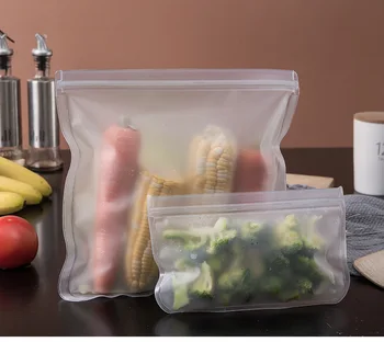 10stk EVA Konservering af Fødevarer Taske Køleskab til Opbevaring af Mad Pose Frugt og Grøntsager Forseglet Pose kan Genbruges opbevaringspose Køkken Værktøjer