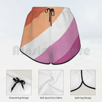 Nødstedte Flag Badeshorts Kvinder Beach Shorts Queer Flag Stolthed
