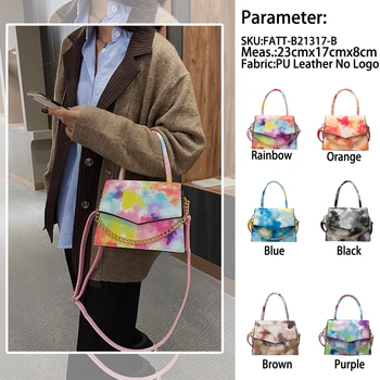 Mode Luksus Mærke Graffiti Kvinde, Top håndtag Shoulder Bag Summer Rainbow PU Læder Sac a main bosla Håndtaske