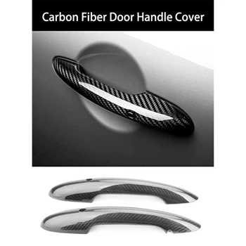 Carbon Fiber Beskytte Dør Håndtag Dæksel Tilbehør med Nøglehul til Mini Cooper F55 F56 F54 F60 R55 R56 R60 Landsmand