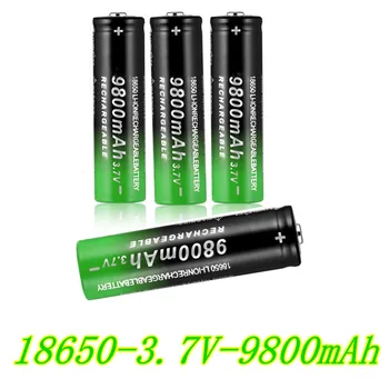 Nye 18650 3,7 V 9800mAh batteriet i lommelygten Li-Ion batteri drop