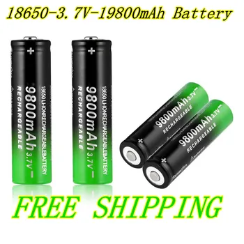 Nye 18650 3,7 V 9800mAh batteriet i lommelygten Li-Ion batteri drop