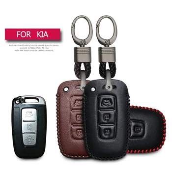 Kia Sportage Sorento Forte Ceed Rio K2 Picanto Sjæl Spektre Bil For Beskyttelse Shell Key Case Cover Læder Nøglering Sag
