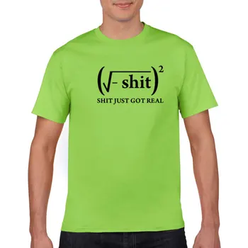 2021 Den nyeste mænds T-shirt poop har lige fået den rigtige matematiske ligning kortærmet T-shirt i korte ærmer bomuld kortærmet T-shirt
