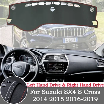 Høj kvalitet læder instrument panel beskyttelse pad og lys-bevis pad for Suzuki SX4 S Cross-2019 bil tilbehør