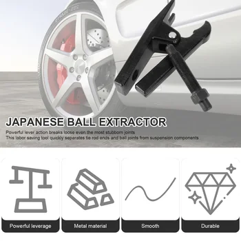 Japansk Stil Fælles Separator Kraftig Saks Type Splitter Tie Rod End Bil Auto Hoved Aftrækker Værktøj Til Fjernelse Af (Sort)