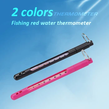 Fiskeri Termometer Stream Vand Temperatur Måling fluefiskeri Vand Termometer med Karabinhage Fiskeri Tilbehør Værktøjer