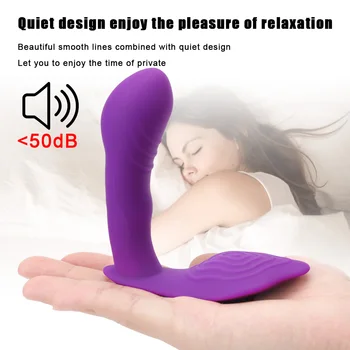 Fjernbetjeningen Bære Dildo Vibrator Trusser Vibratorer 10 Speed G Spot Skeden Stimulere Klitoris Vibratorer til Kvinder