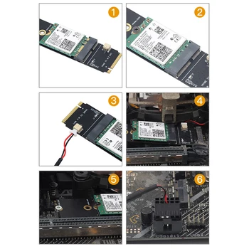 M. 2 er En E-Nøgle Slot til M. 2 M-Tasten PCIe-Adapter PCI-Express Minedrift Særlige Riser Card PCIe-Converter til Desktop-PC