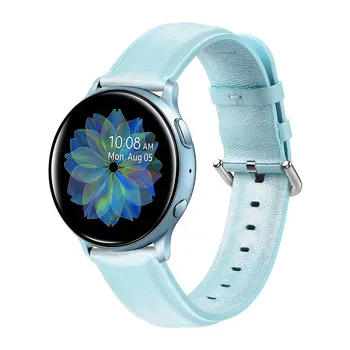 For Samsung Galaxy Se Læder Watchbands Udskiftning Wirst Strop til Galaxy Ur Band 20mm Active2 for Huawei Se
