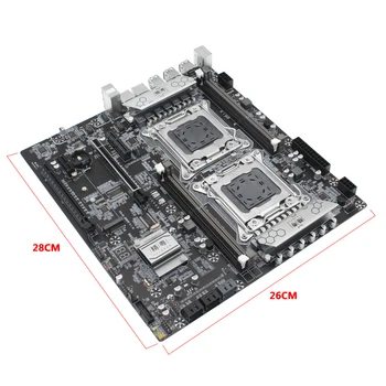 X79 bundkort LGA 2011, kit med Intel xeon E5-2620 V2*2 processor 16GB DDR3(4*4GB) ECC RAM-hukommelse X79-D4