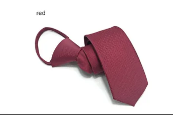 Zipper Tie Slacker Casual Polyester Fashionable 6cm koreanske Smalle ZIP Fastener Slips Mænd Business Choker Strimler Fast