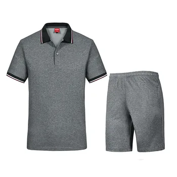 5XL plus size sommer bomuld casual sports trop mænd kortærmet Polo shirt+shorts sæt kort-langærmet T-shir+casual shorts sæt