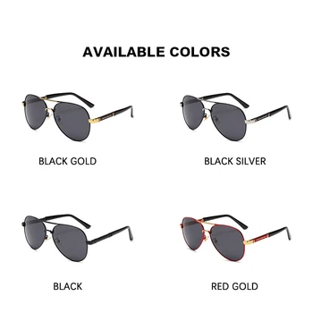 Mænd er Polariserede Solbriller Brand Designer Mandlige Sorte Solbriller for Mennesket Kvinder UV400 Mænd Kvinder Kørsel Pilot Vintage solbriller
