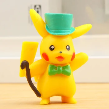6stk/masse Kawaii Pokemon Pikachu Legetøj Søde Action Figurer, Legetøj DIY Micro Landskab Dekoration Legetøj Model Børn Julegave